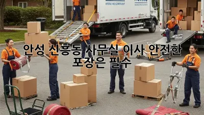 안성 신흥동 사무실 이사, 안전한 포장은 필수!