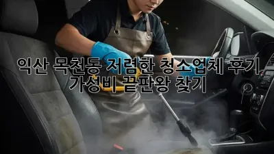 익산 목천동 저렴한 청소업체 후기: 가성비 끝판왕 찾기!
